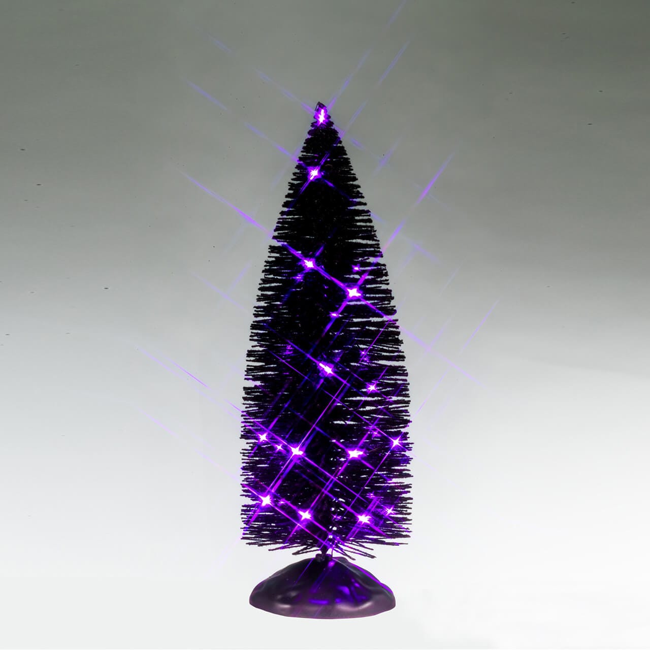 lemax-black-bristle-tree-with-purple-lights-halloween-baum image 1