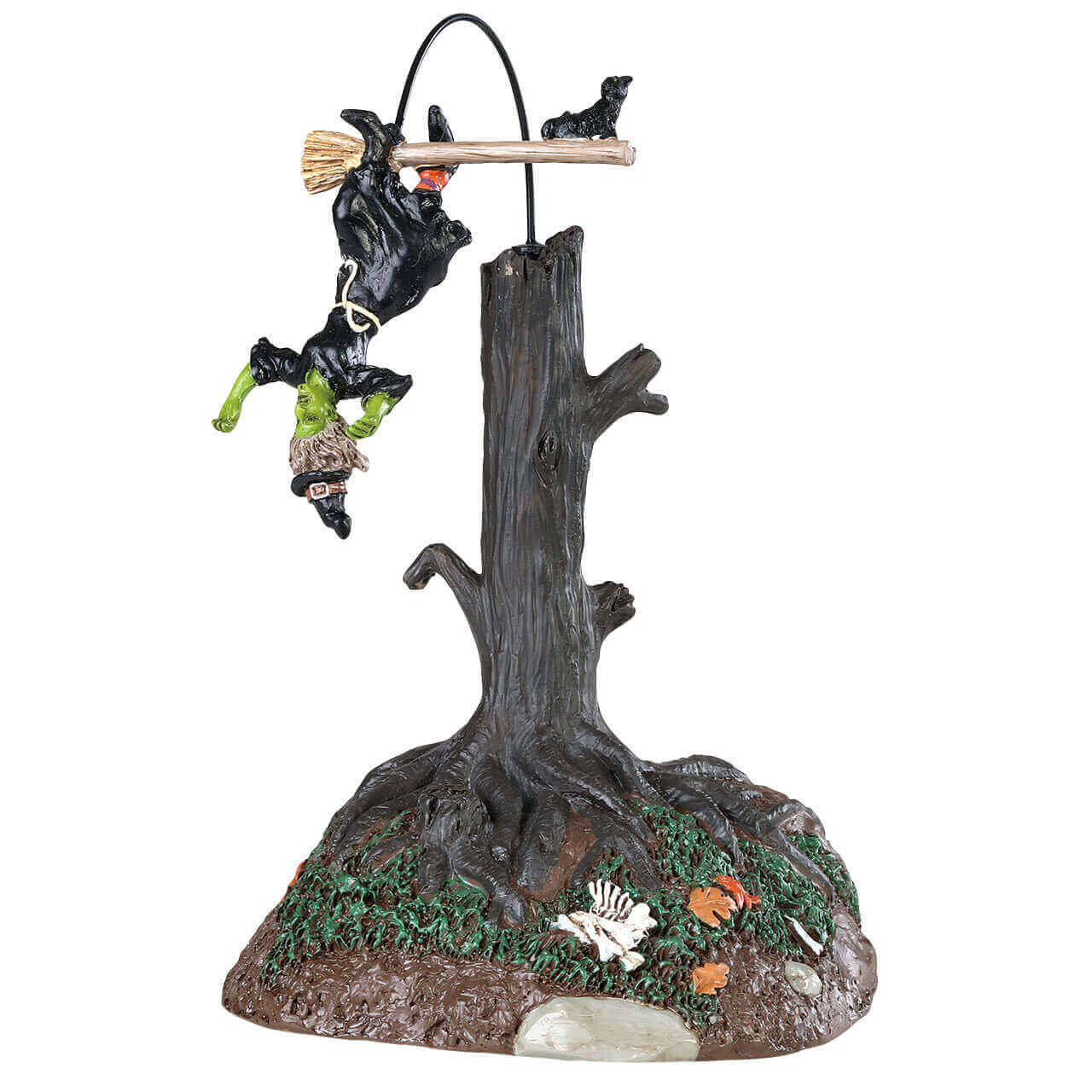 lemax-uh-oh-spooky-town-miniatur-figur-rotierende-stumpf-hexe image 1