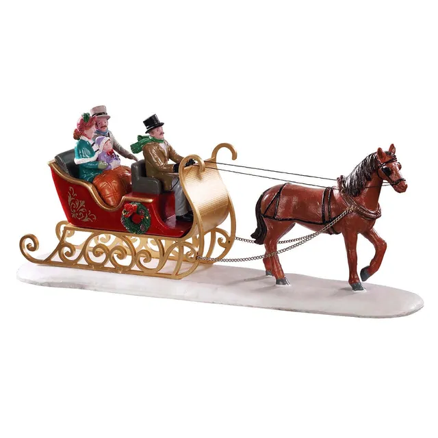 lemax-victorian-sleigh-ride-pferdeschlitten-figur-caddington image 1