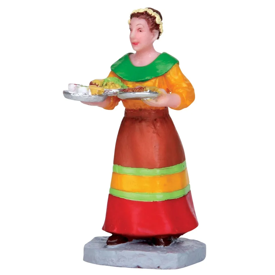 lemax-waitress-kellnerin-dorf-figur image 1