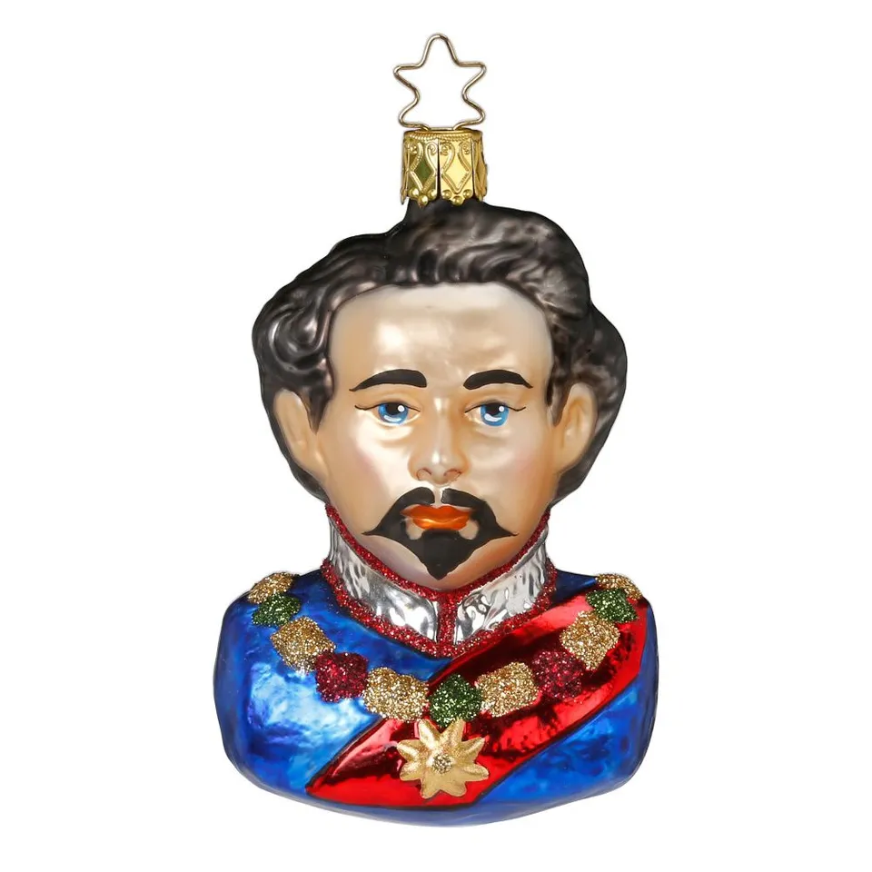 inge-glas-k-nig-ludwig-ii-10-cm-sammler-christbaumkugel image 1
