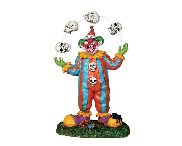 lemax-evil-clown-juggler-spooky-town-figur image 1