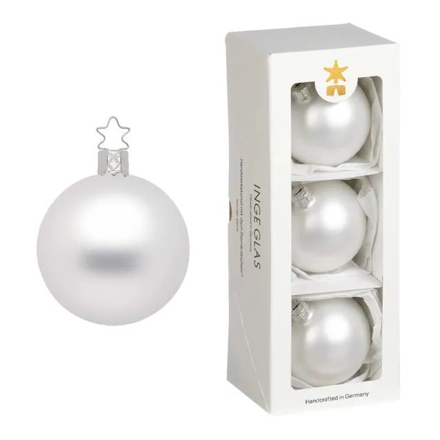 inge-glas-kugeln-wei-matt-christbaumkugeln-8-cm image 1