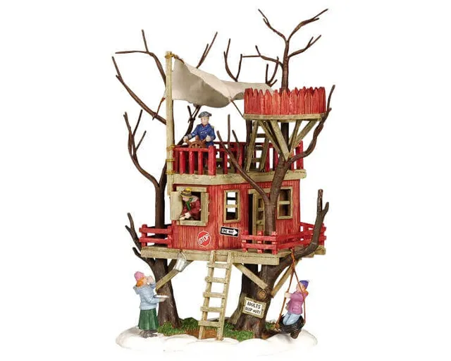 lemax-adults-keep-out-treehouse-miniaturhaus image 1