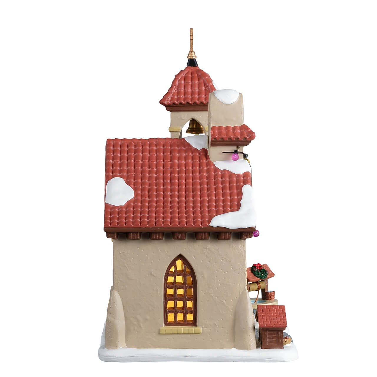 lemax-san-santiago-parish-caddington-village-kirche-beleuchtet image 2