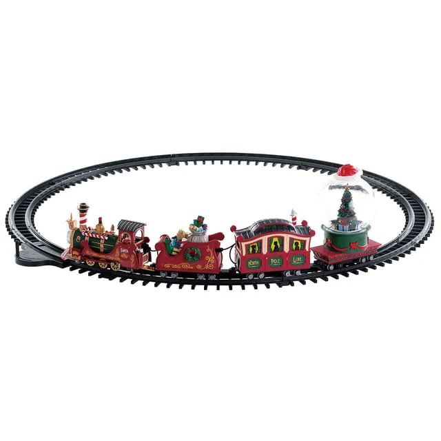 lemax-north-pole-railway-zug-mit-schneekugel image 1