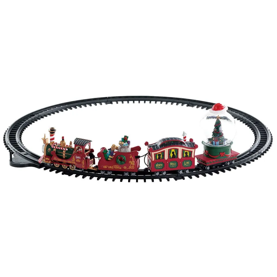 lemax-north-pole-railway-zug-mit-schneekugel image 1
