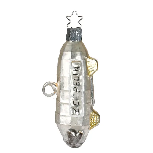 inge-glas-zeppelin-christbaumkugel-glas-figur-9-5-cm-grau image 1