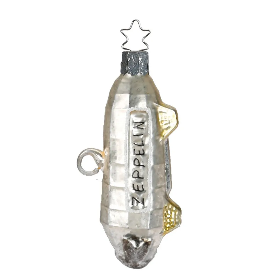 inge-glas-zeppelin-christbaumkugel-glas-figur-9-5-cm-grau image 1