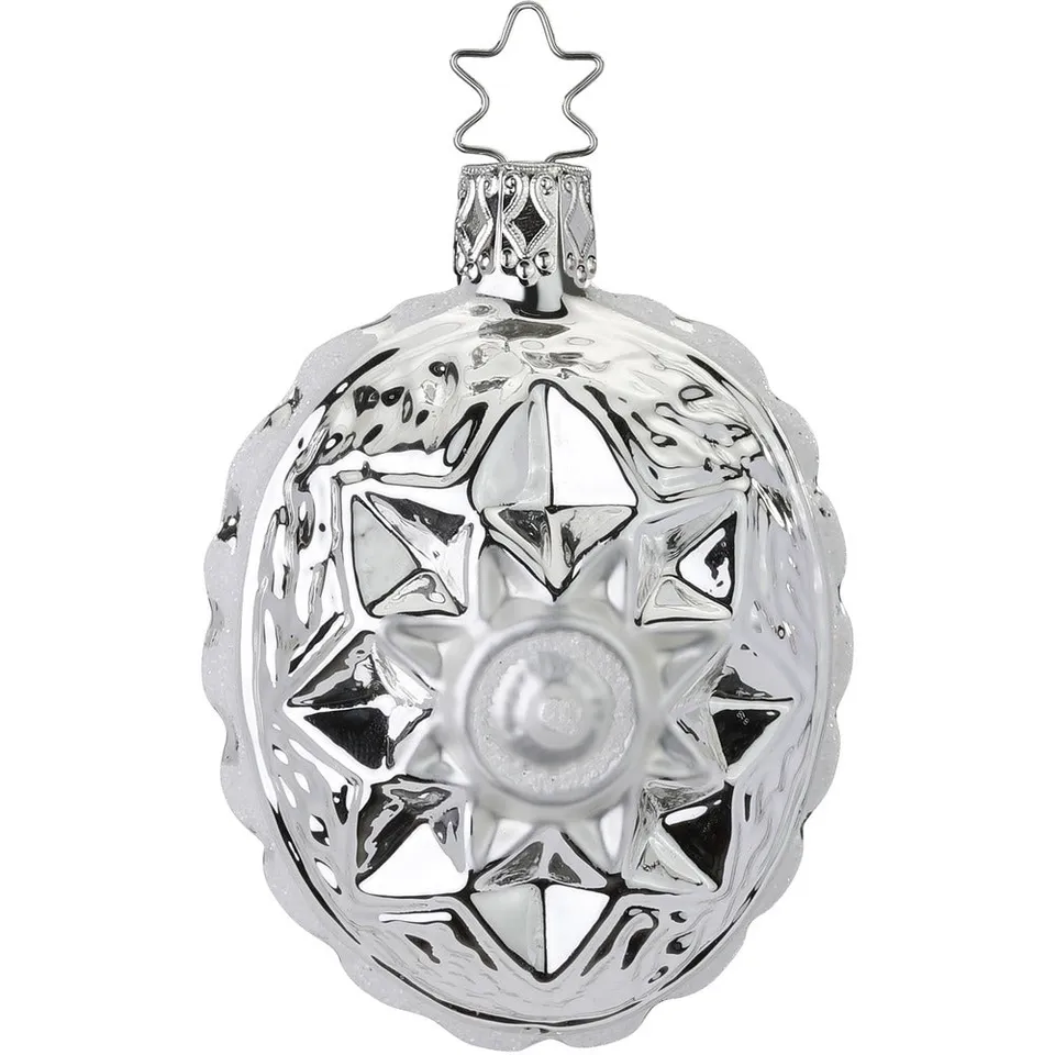 inge-glas-sternornament-christbaumkugel-7-5-cm-silber image 1