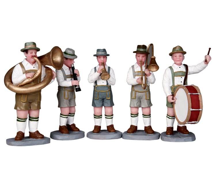 lemax-oom-pah-band-weihnachtsdorf-figur-musikkapelle image 1