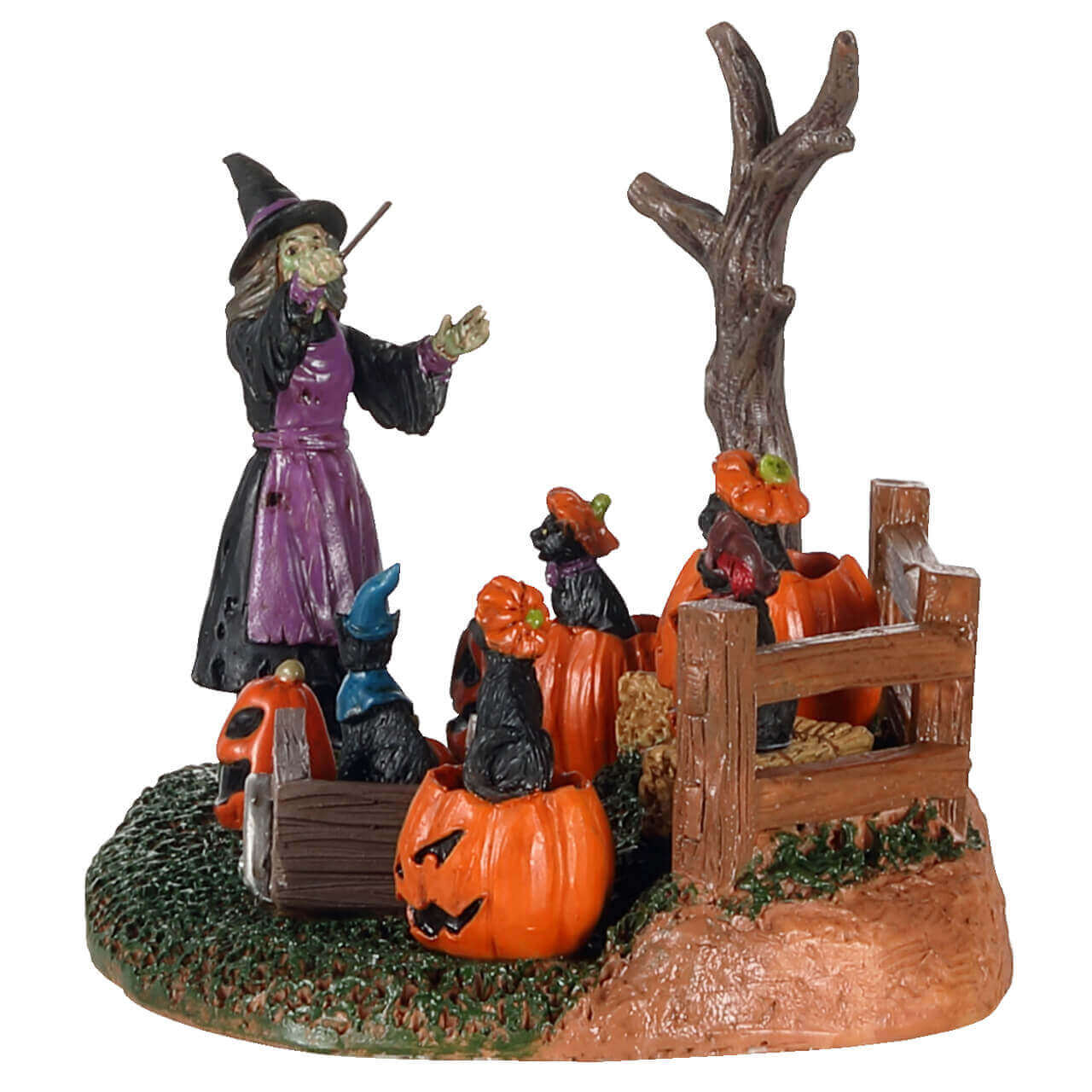 lemax-frightful-feline-choir-spooky-town-katzenchor-mit-hexe image 3