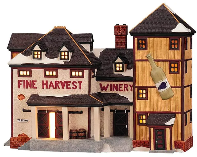 lemax-fine-harvest-winery-beleuchtetes-weingut-haus image 1