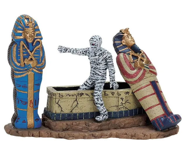 lemax-the-mummy-s-curse-spooky-town-miniatur image 1