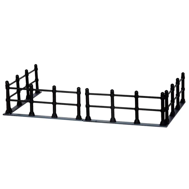 lemax-canal-fence-set-of-4-weihnachtsdorf-zaun-zubeh-r image 1
