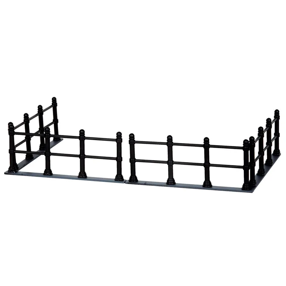 lemax-canal-fence-set-of-4-weihnachtsdorf-zaun-zubeh-r image 1