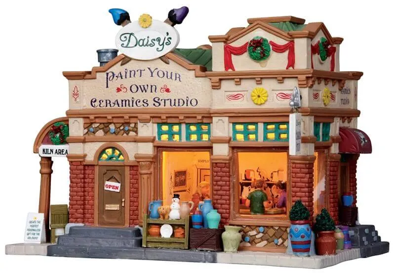 lemax-daisy-s-ceramics-studio-miniaturhaus image 1