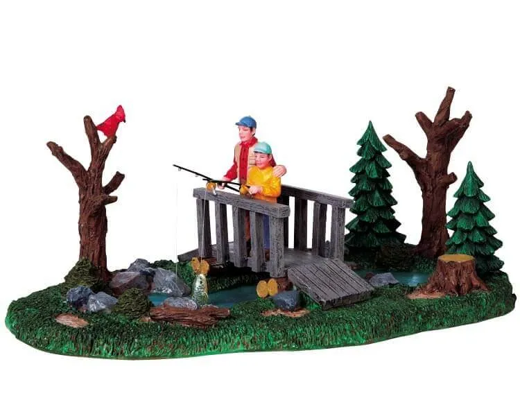 lemax-the-fishing-lesson-miniatur-figurenszene image 1
