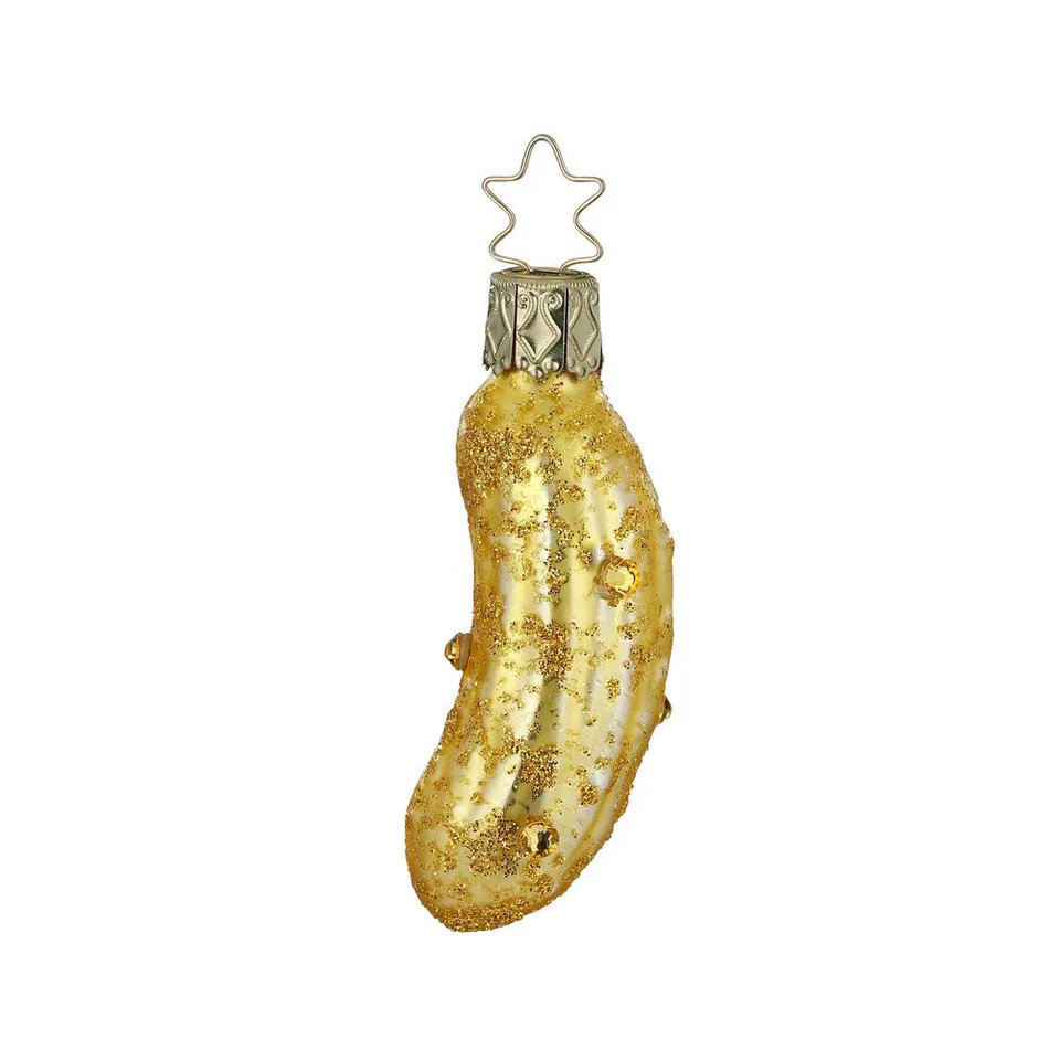 inge-glas-fancy-pickle-gurke-christbaumkugel-gelb-7-cm image 1