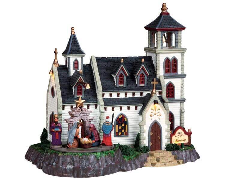 lemax-church-of-the-nativity-beleuchtete-kirche image 1