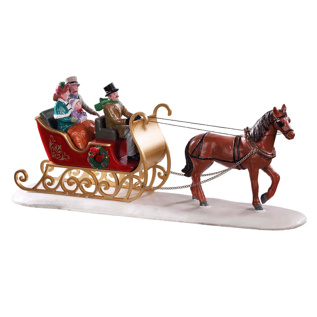 lemax-victorian-sleigh-ride-pferdeschlitten-figur-caddington image 1