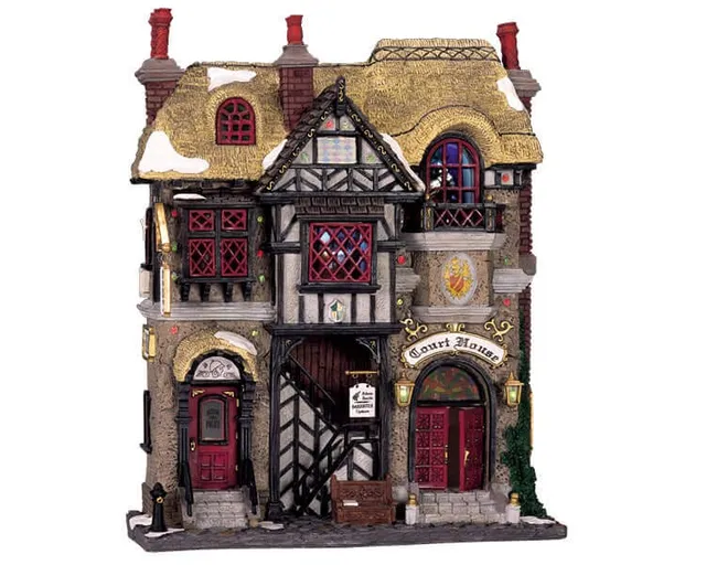 lemax-hall-of-justice-beleuchtetes-miniaturhaus-gericht image 1