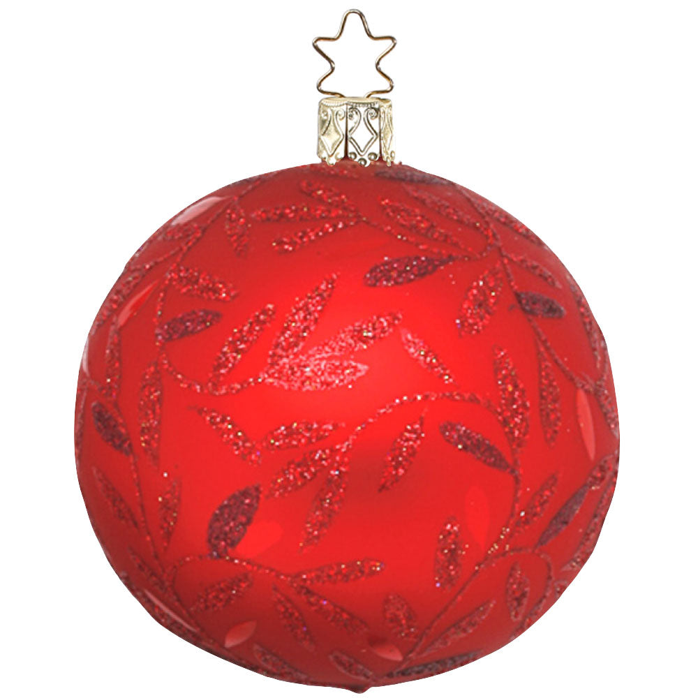 inge-glas-freudentanz-christbaumkugel-15-cm-rot-classic image 1