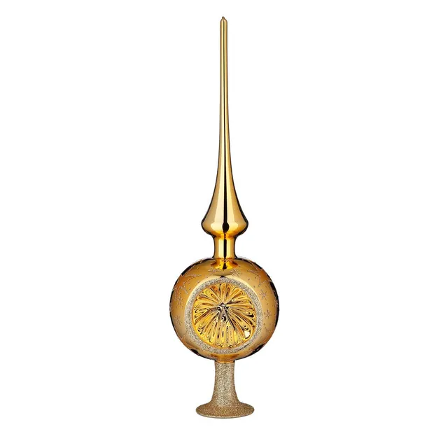 inge-glas-goldener-glanz-christbaumspitze-36-cm-inkagold image 1