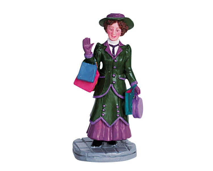 lemax-shopping-day-weihnachtsdorf-miniaturfigur image 1