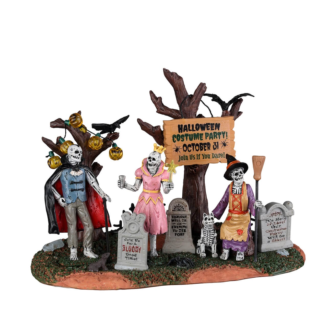 lemax-graveyard-costume-party-spooky-town-figuren image 1