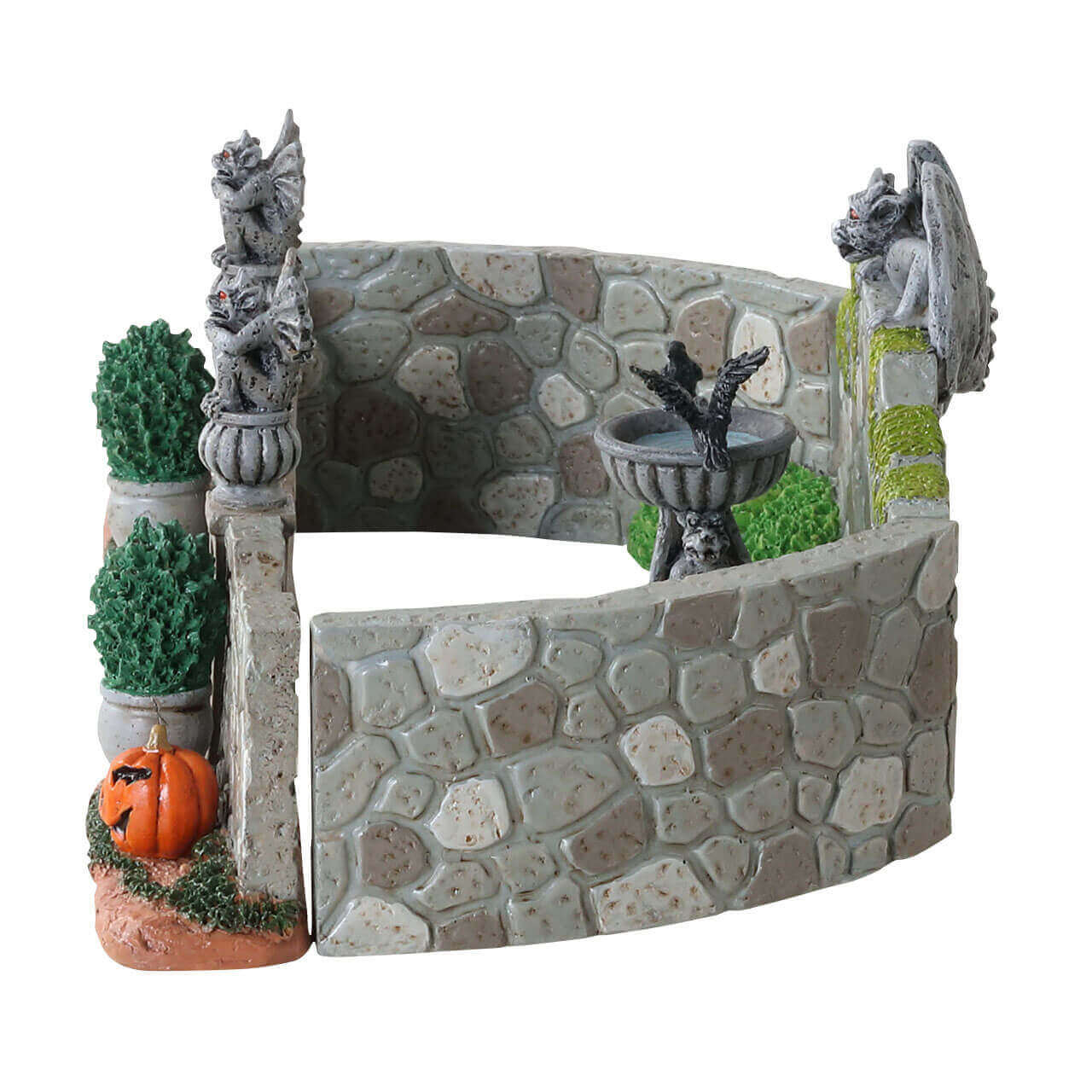 lemax-grey-gargoyle-gardens-spooky-town-garten-set image 2