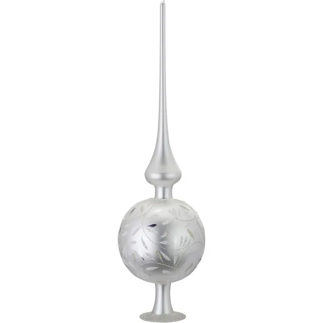 inge-glas-freudentanz-christbaumspitze-wei-matt-10-x-36-cm image 1