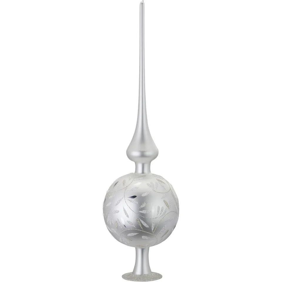 inge-glas-freudentanz-christbaumspitze-wei-matt-10-x-36-cm image 1