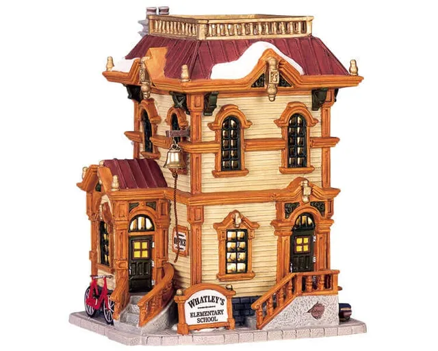 lemax-whatley-s-elementary-miniatur-schulhaus image 1