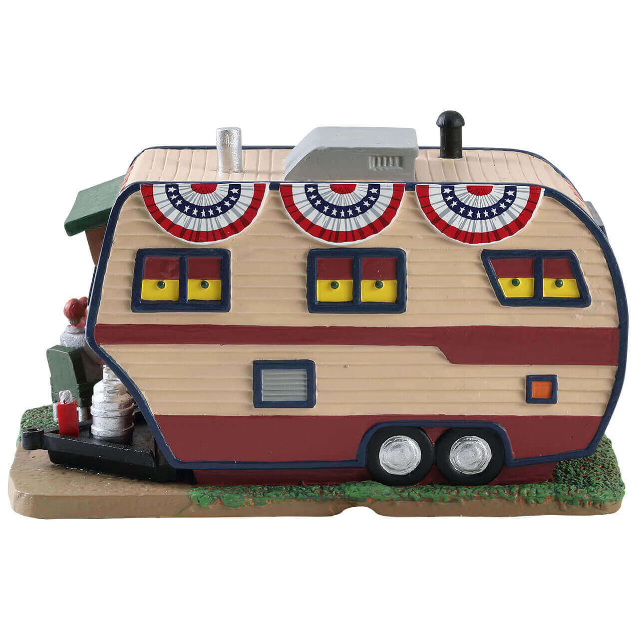 lemax-summer-trailer-miniatur-wohnwagen-weihnachtsdorf-haus image 4