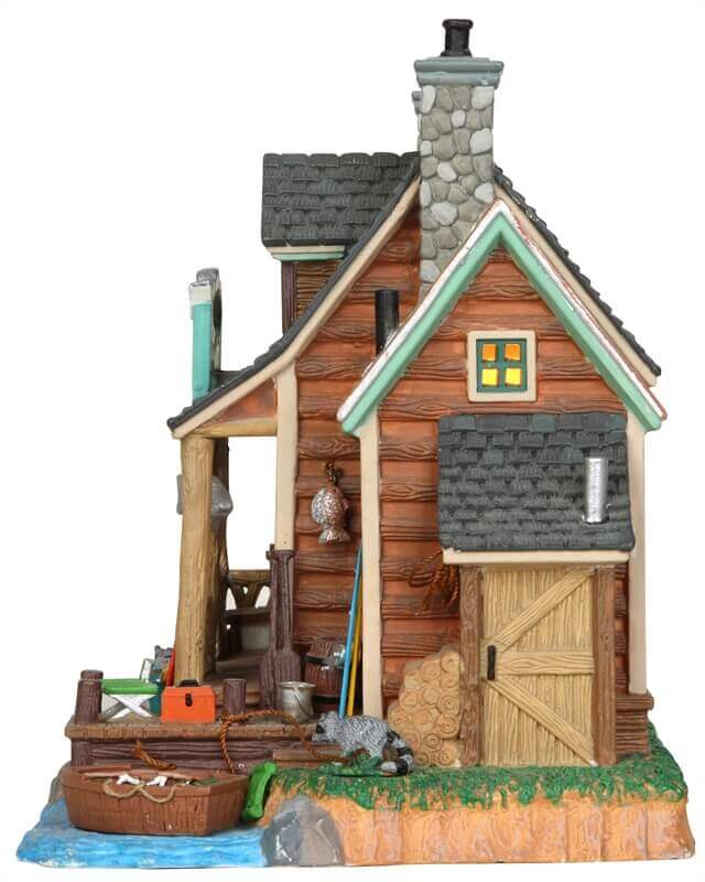 lemax-bass-lake-fishing-cabin-beleuchtete-fischerh-tte image 3