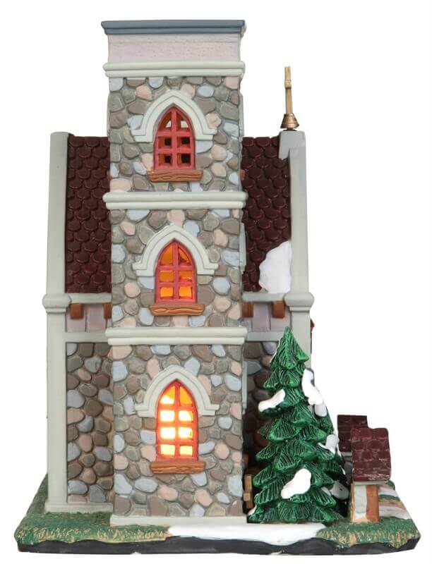 lemax-pine-grove-chapel-beleuchtetes-weihnachtshaus image 3