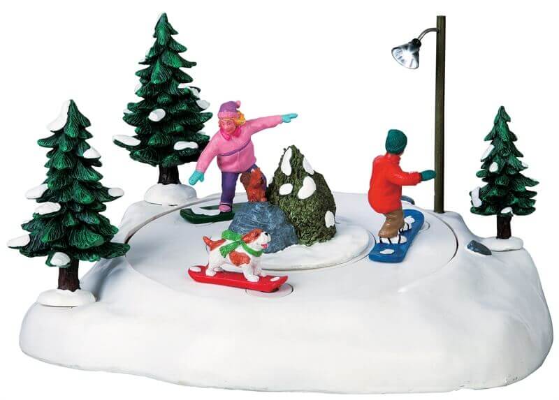 lemax-snowboarding-friends-miniatur-figuren-wintersport-szene image 1