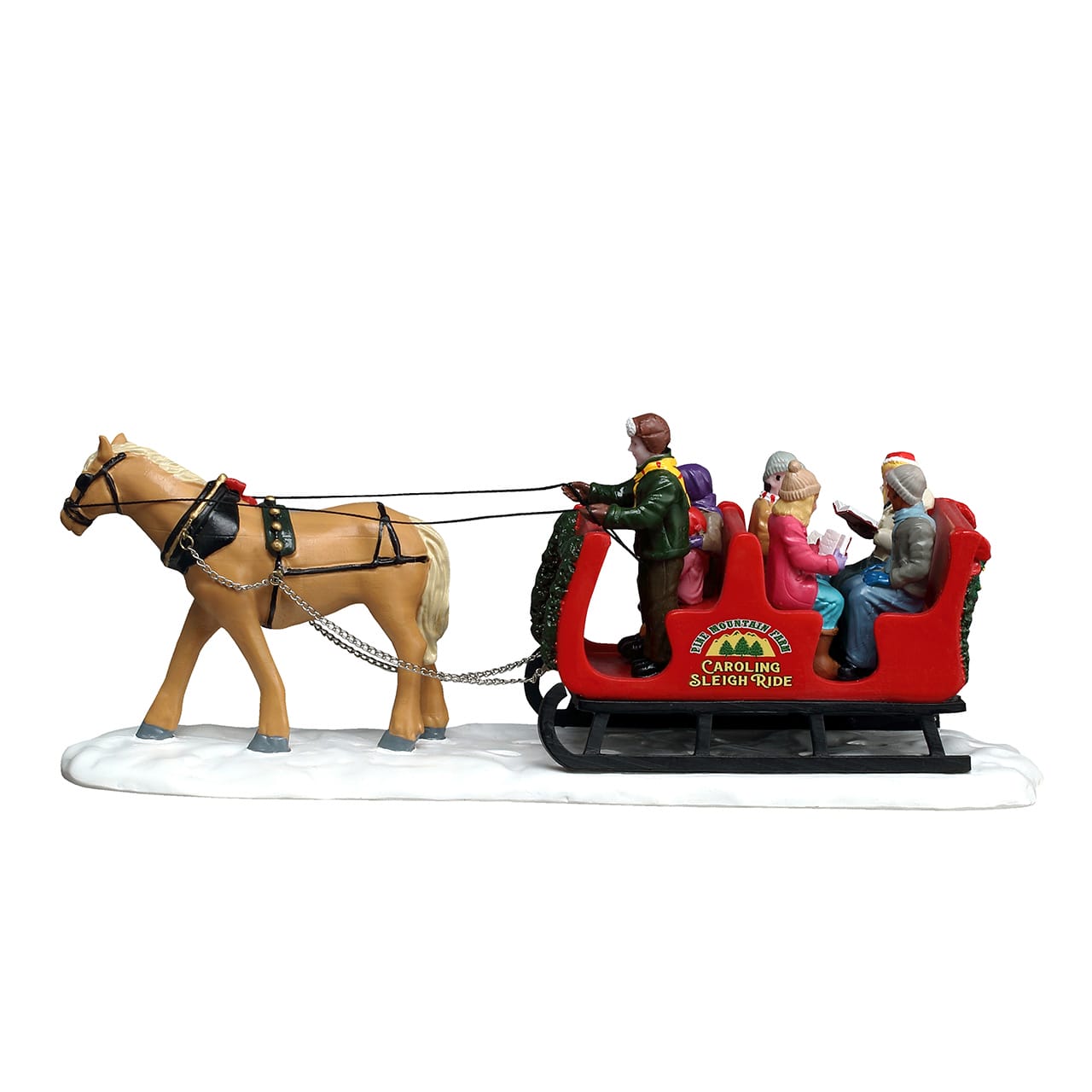 lemax-caroling-sleigh-ride-pferdeschlitten-mit-s-ngern-figur image 4