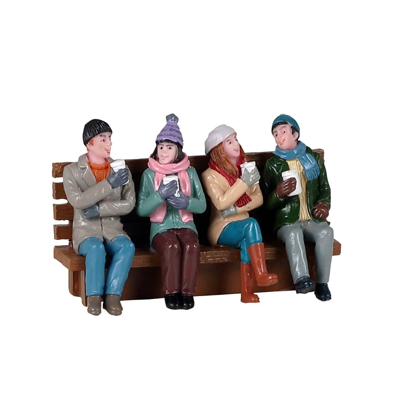 lemax-coffee-and-friends-winter-figurengruppe-bank image 1