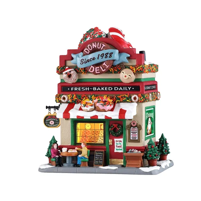 lemax-donut-deli-beleuchtetes-miniatur-geb-ude-donut-shop image 1