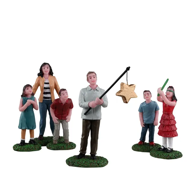 lemax-christmas-pinata-miniaturfigur-goldstern-mit-familie image 1