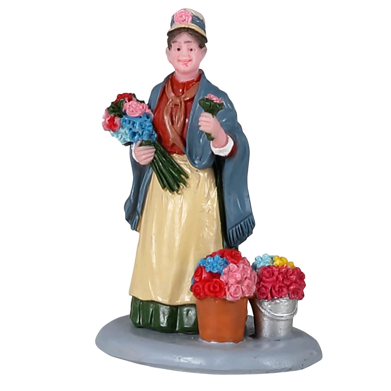 lemax-flower-seller-weihnachtsfigur-blumenverk-uferin-caddington image 1