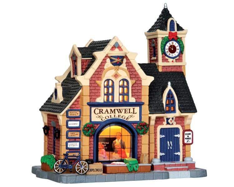 lemax-cramwell-college-gro-es-miniaturhaus-weihnachtsdorf image 1