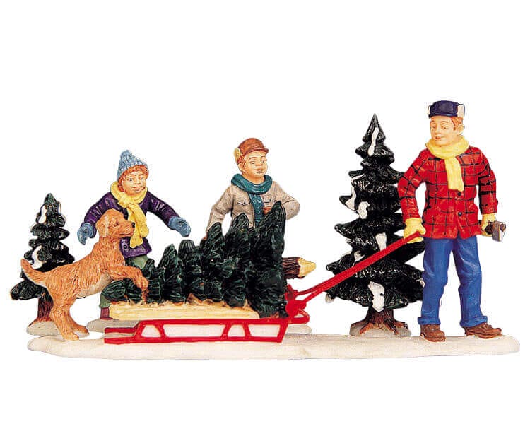 lemax-bringing-home-the-tree-weihnachtsfigur-miniatur image 1