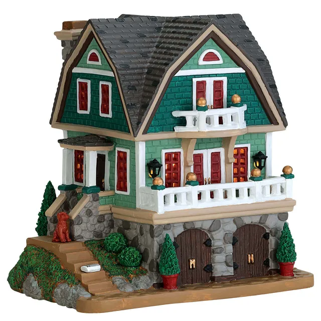 lemax-harrison-residence-beleuchtetes-miniaturhaus-weihnachtsdorf image 1