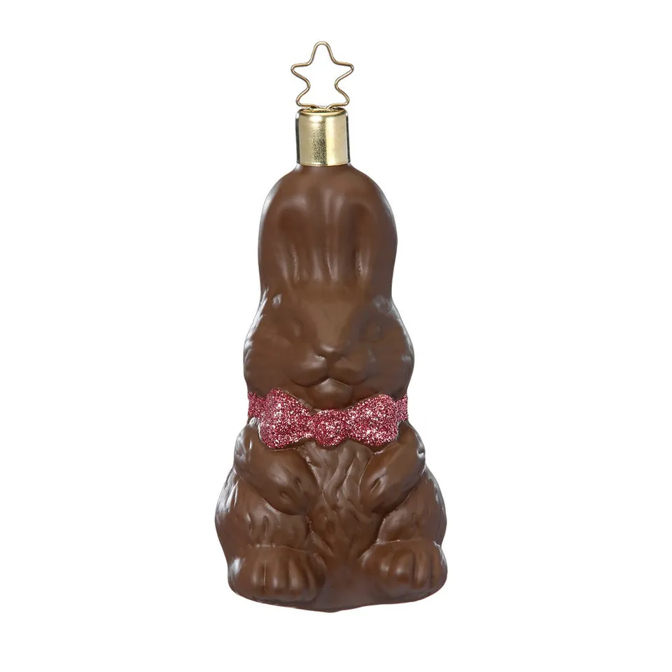 inge-glas-schokohase-rosa-christbaumkugel-10-5-cm image 1