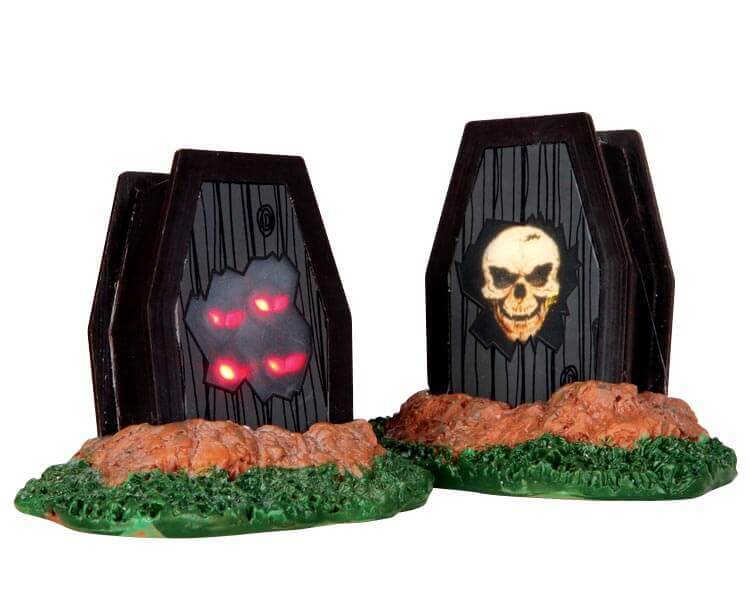 lemax-light-up-coffins-beleuchtetes-halloween-deko-set image 1