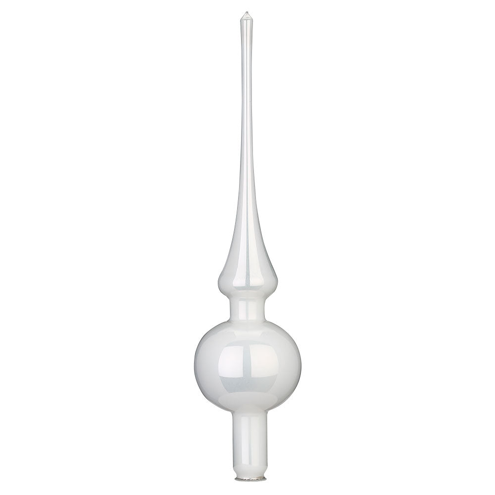 inge-glas-manufaktur-christbaumspitze-spitze-porzellanwei-opal-7-x-30-cm image 1