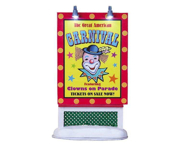 lemax-carnival-sign-jahrmarkt-schild-miniatur image 1